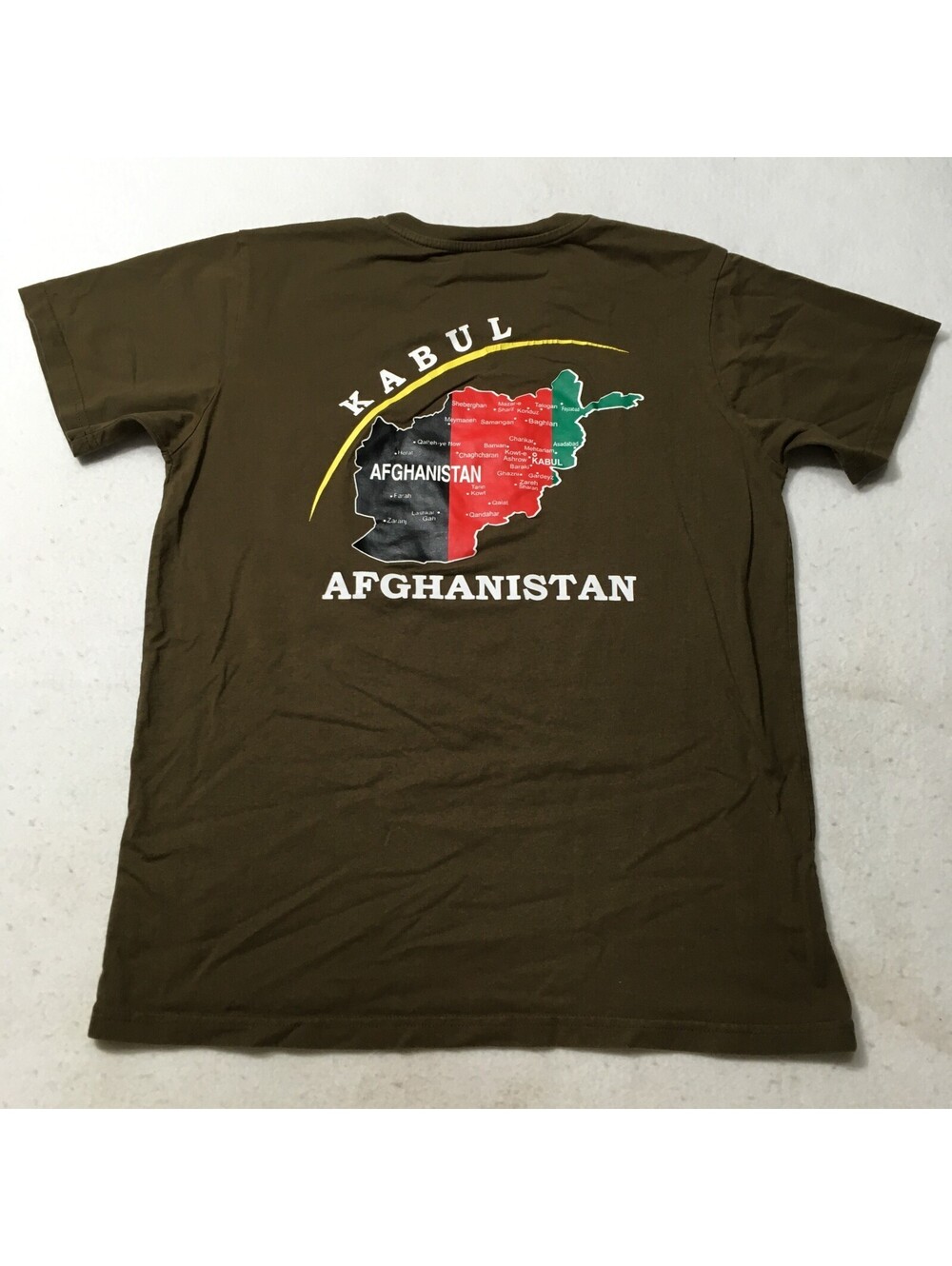 MEDIUM GREEN  Kabul Afghanistan MAP NATO-OTAN RESOLUTE SUPPORT